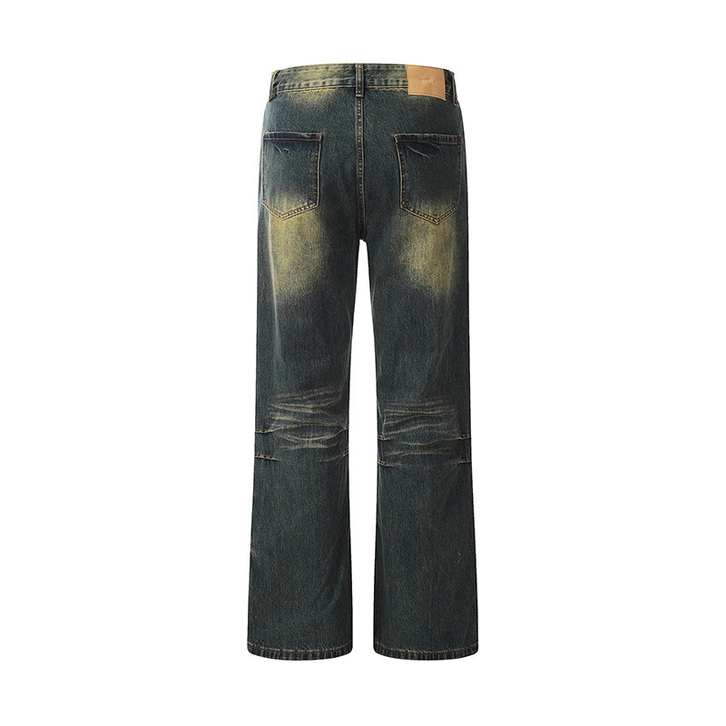 Patchwork Pocket Distressed Denim Jeans PinkLimes Trending Streetwear