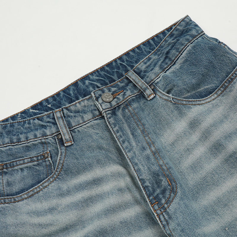 Ripped Pocket Denim Jeans PinkLimes Trending Streetwear