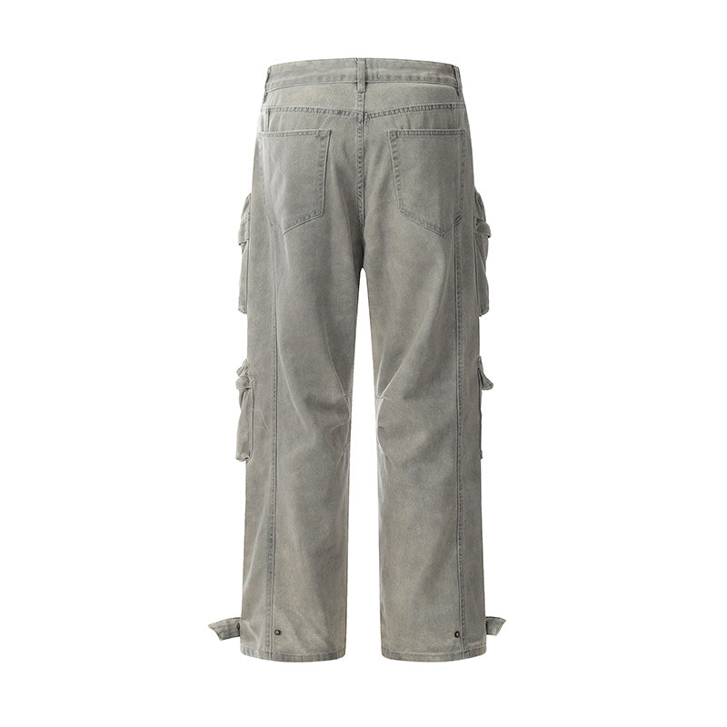Multi-Pocket High Waist Cargo Pants PinkLimes Trending Streetwear