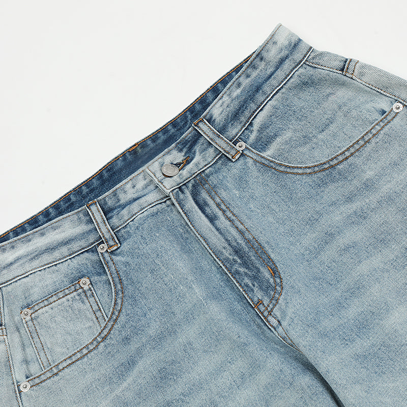Splash-Ink Ripped Jeans PinkLimes Trending Streetwear