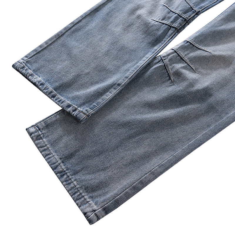 Washed Knee-Cut Jeans PinkLimes Trending Streetwear