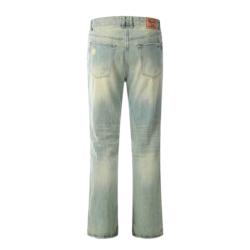 Ripped Denim Jeans PinkLimes Trending Streetwear