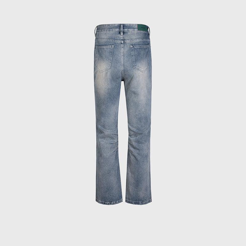Washed Knee-Cut Jeans PinkLimes Trending Streetwear