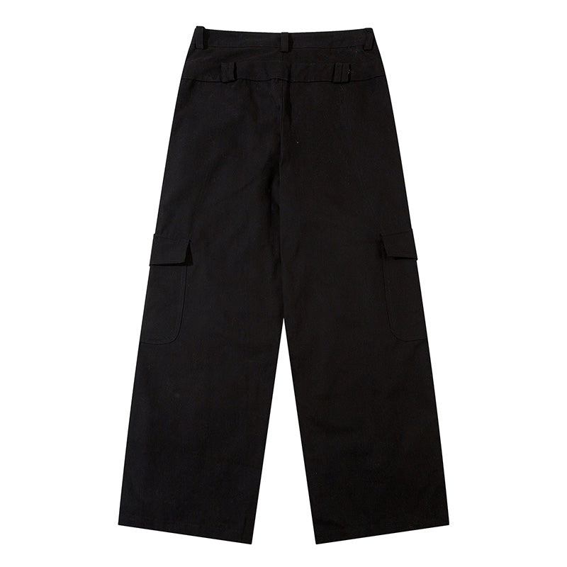 Solid Color High Waist Cargo Pants PinkLimes Trending Streetwear