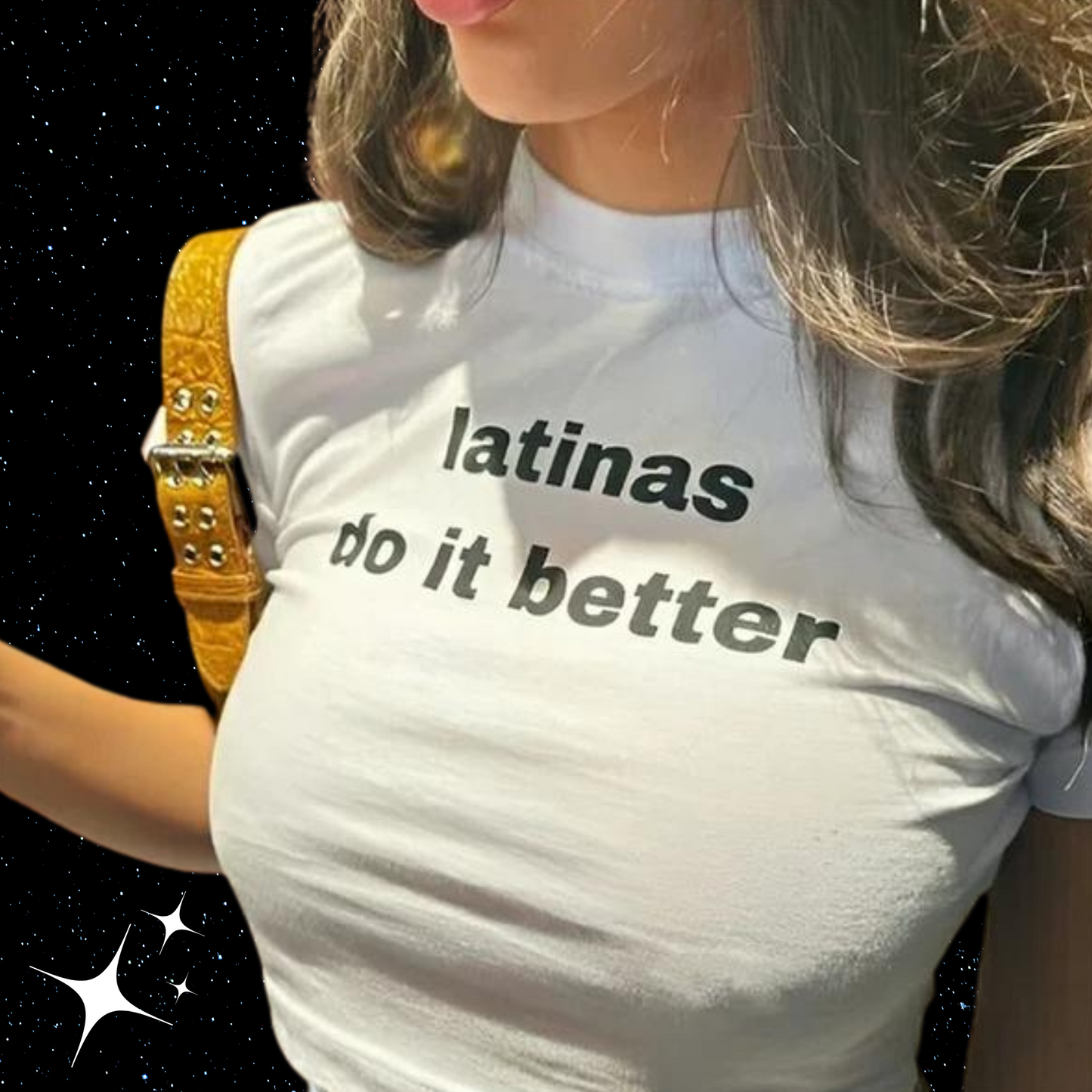 Latinas Do It Better Crop Tee Shirts & Tops PinkLimes Trending Streetwear