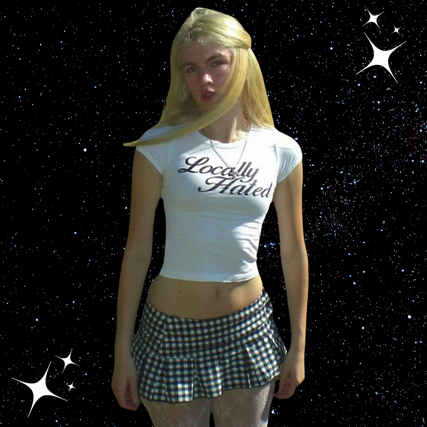 Locally Hated Crop Tee Shirts & Tops PinkLimes Trending Streetwear