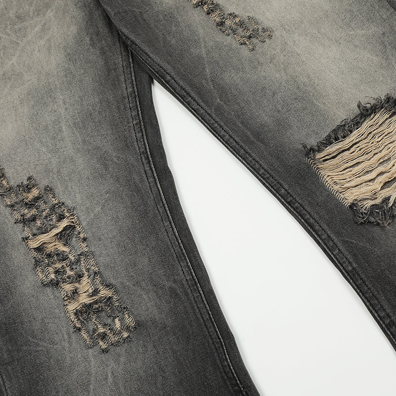 Distressed Ripped Jeans PinkLimes Trending Streetwear