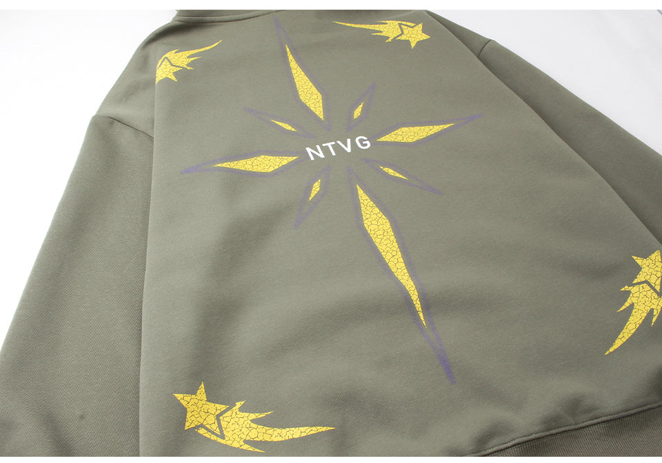 Shooting Stars Hoodie Shirts & Tops PinkLimes Trending Streetwear