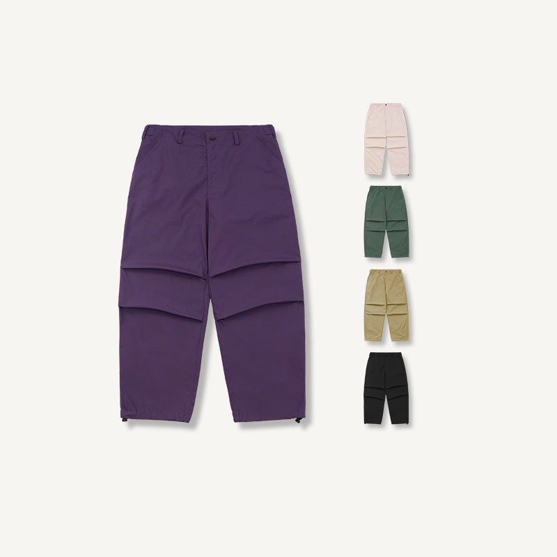 Two-Way Paratrooper Wide Leg Cargo Pants PinkLimes Trending Streetwear