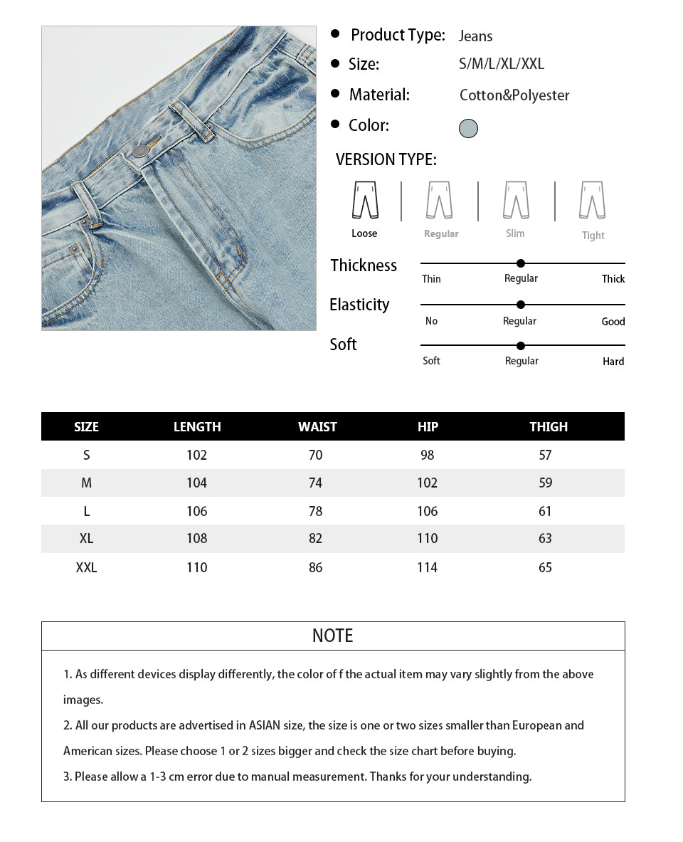 Blue Washed Denim Jeans PinkLimes Trending Streetwear