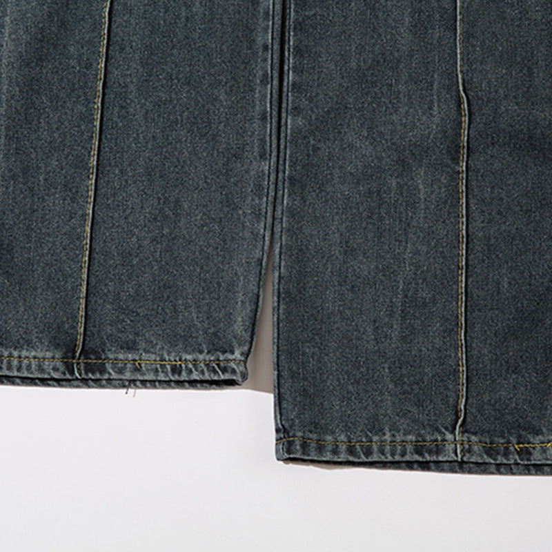 Dark Blue Striped High Waist Jeans PinkLimes Trending Streetwear