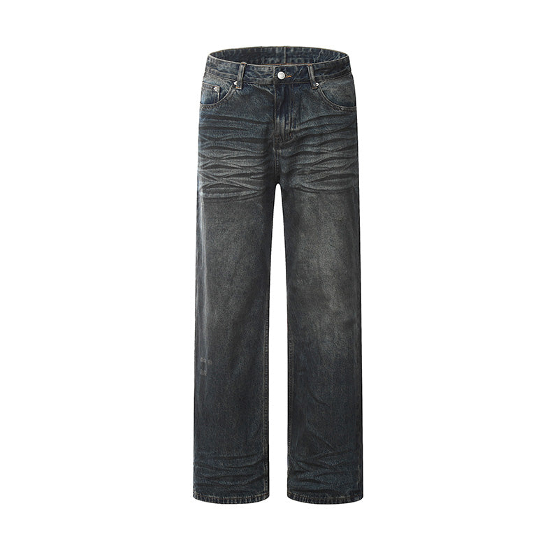 Baggy Ripped Distressed Denim Jeans Gray PinkLimes Trending Streetwear
