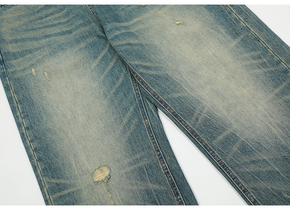 Loose Ripped Loose Denim Jeans PinkLimes Trending Streetwear