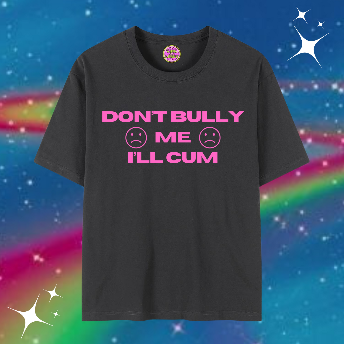 Don't Bully Me Baggy Tee Black Shirts & Tops PinkLimes Trending Streetwear