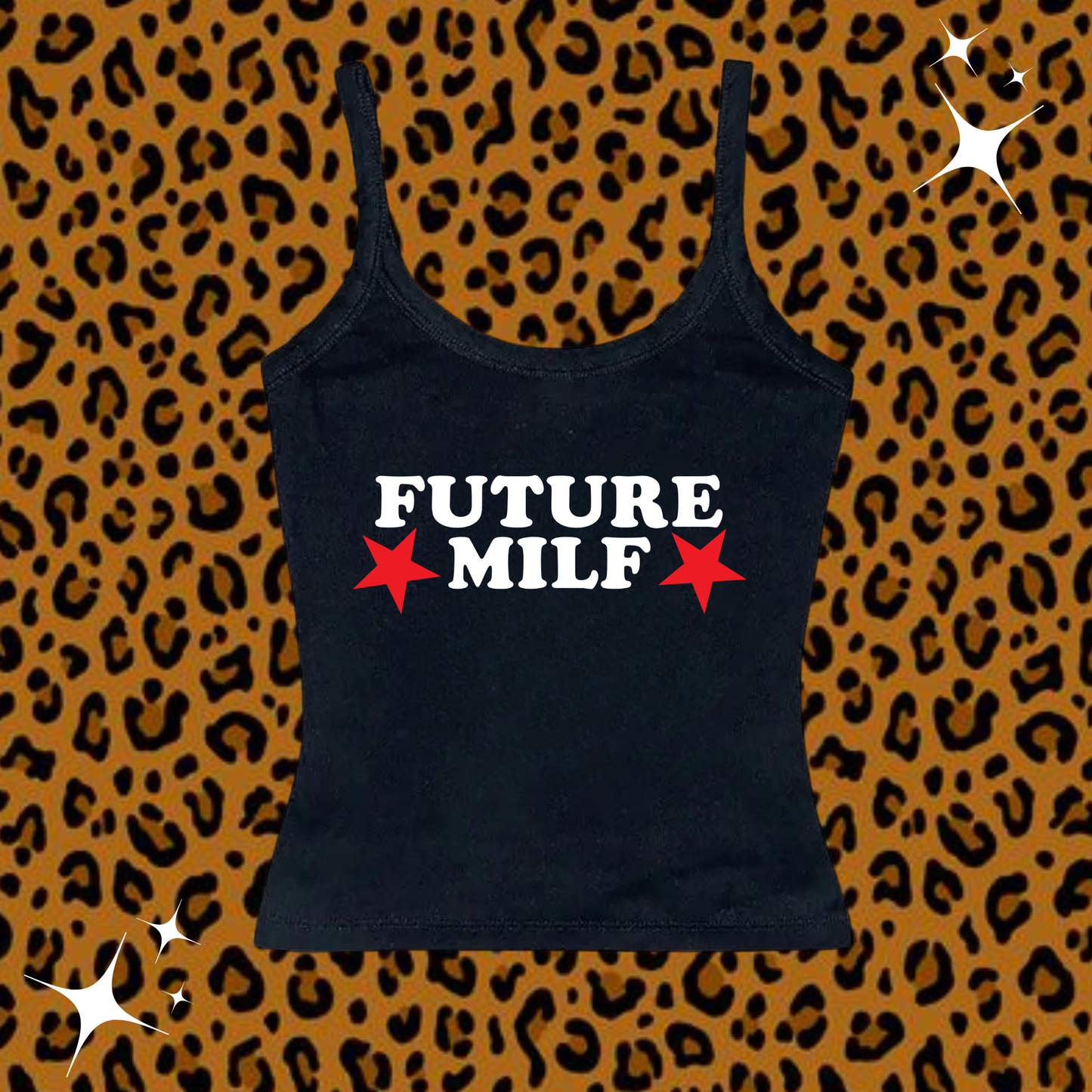 Future Milf Camisole Top Black Shirts & Tops PinkLimes Trending Streetwear
