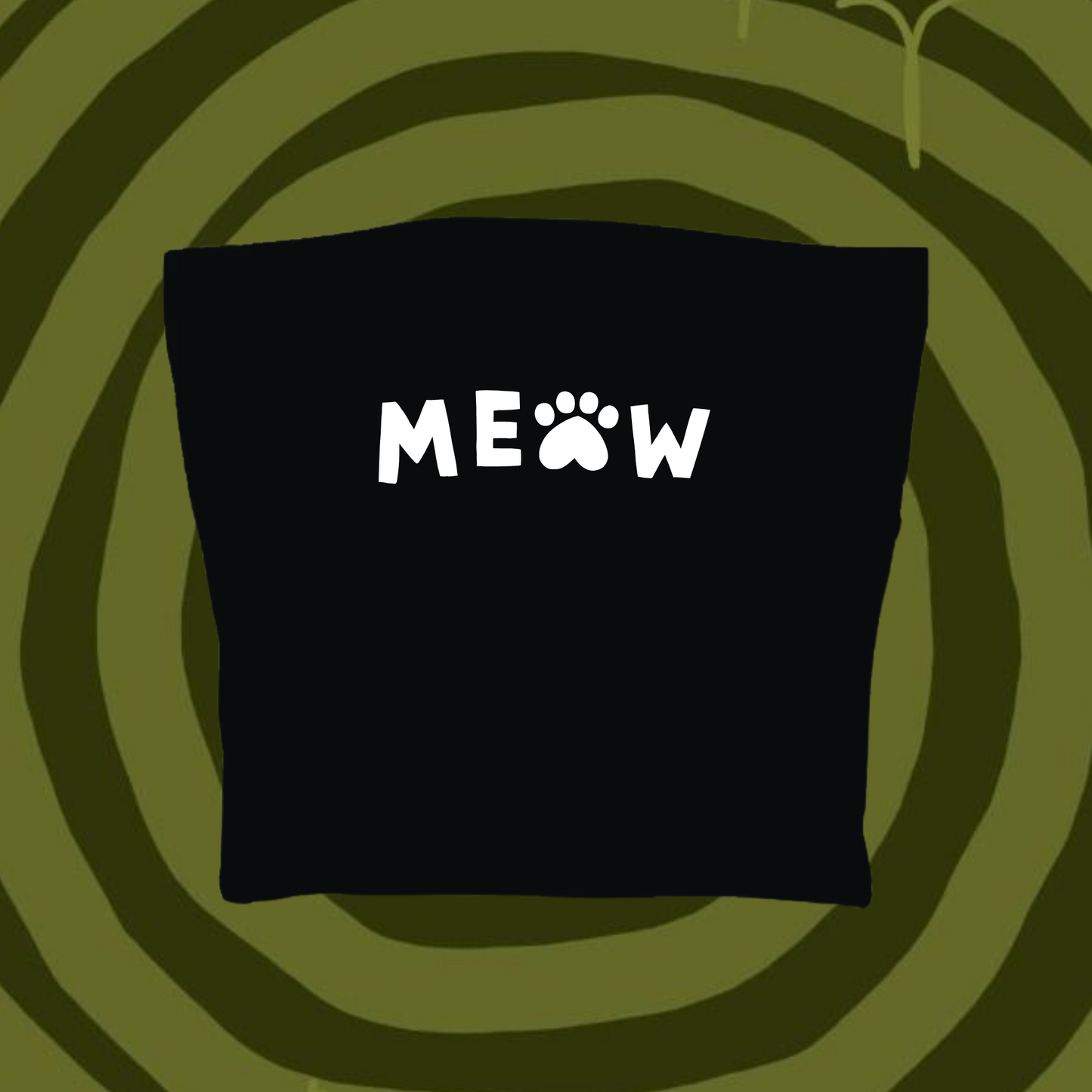 Meow Tube Top Black Shirts & Tops PinkLimes Trending Streetwear