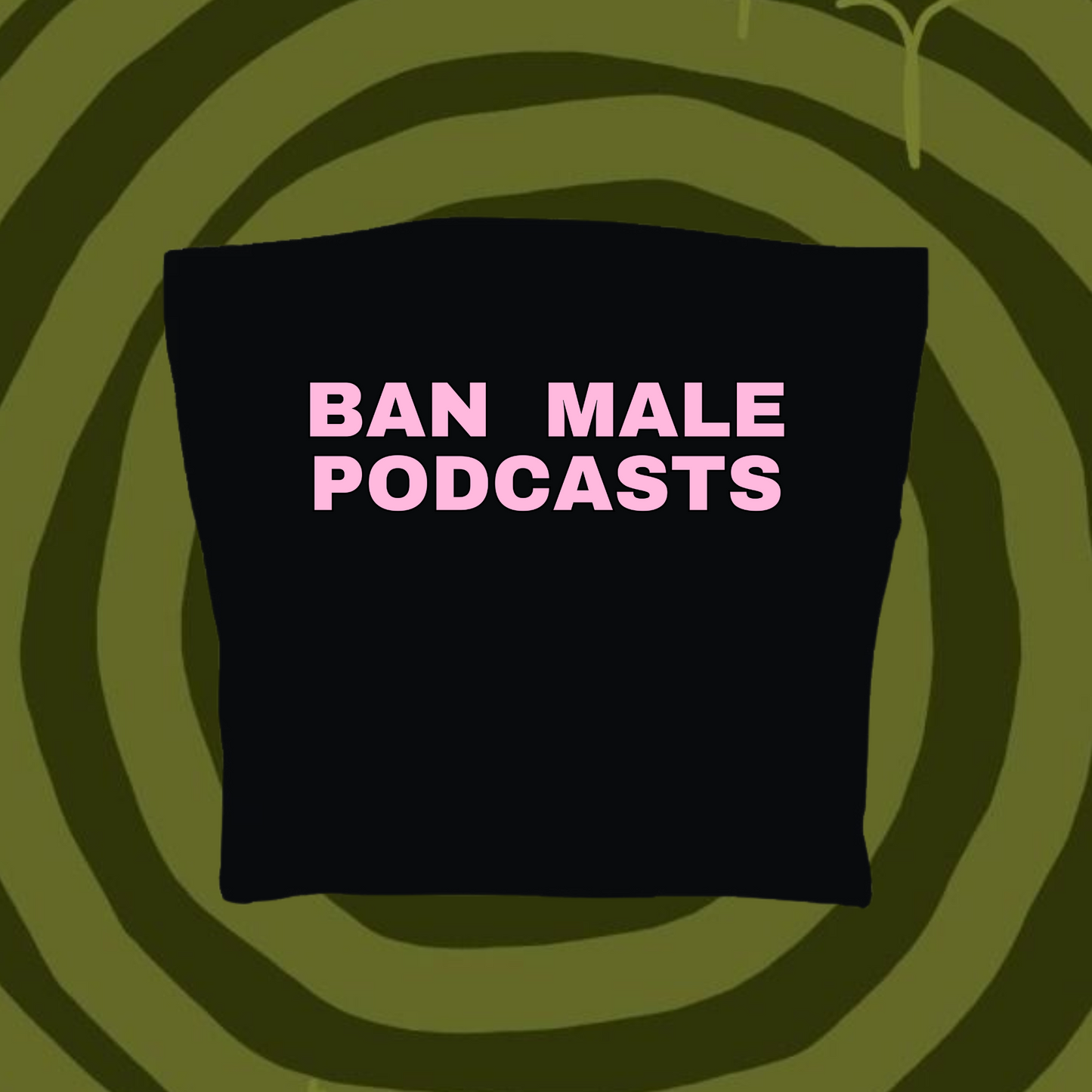 Ban Male Podcasts Tube Top Black Shirts & Tops PinkLimes Trending Streetwear