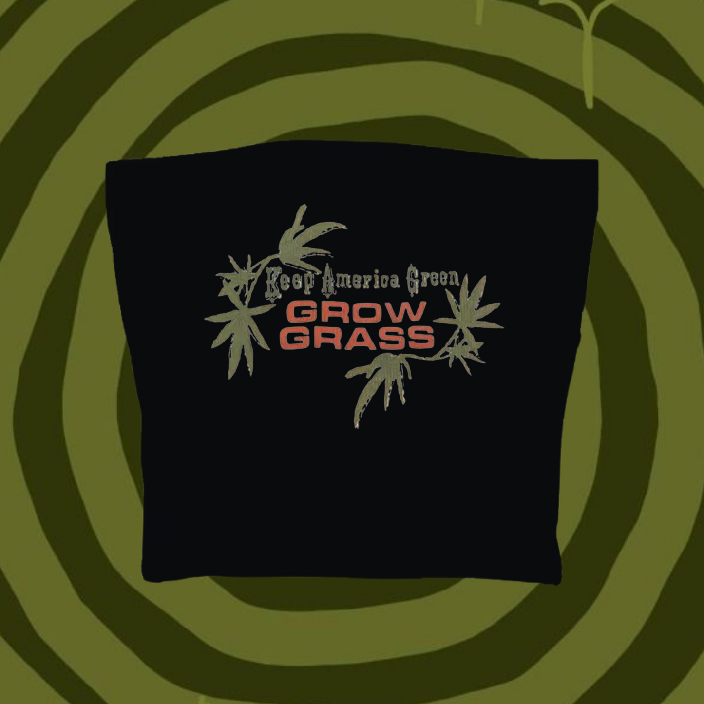 Keep America Green Tube Top Black Shirts & Tops PinkLimes Trending Streetwear