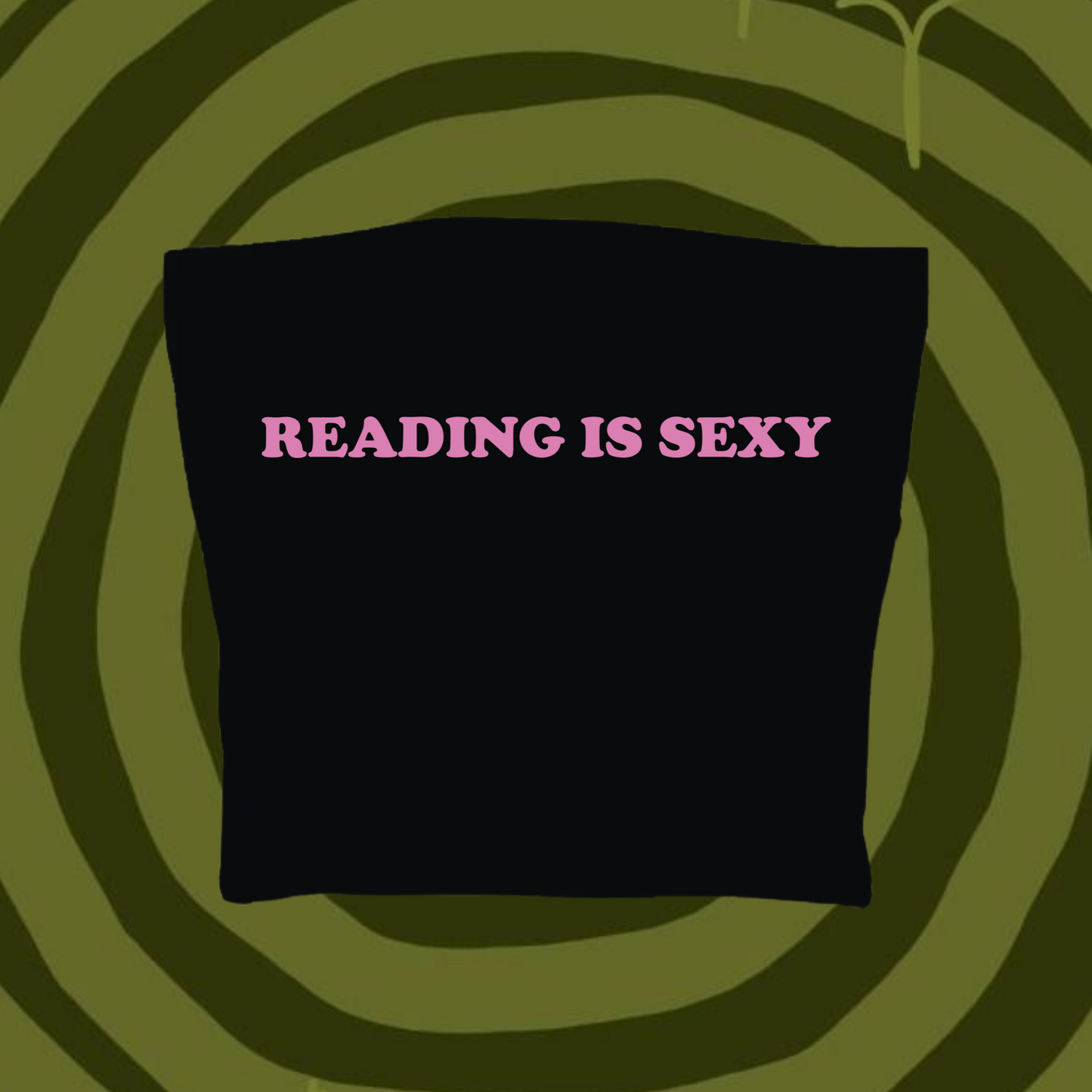 Reading Is Sexy Tube Top Black Shirts & Tops PinkLimes Trending Streetwear