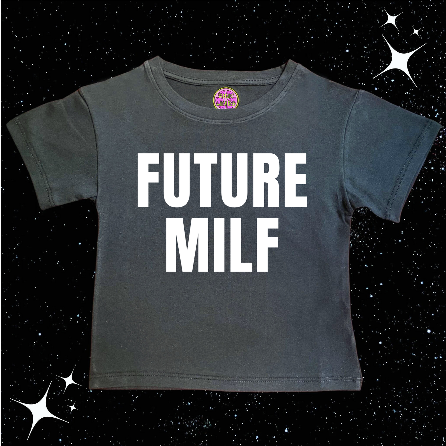 Future MILF Crop Tee Shirts & Tops PinkLimes Trending Streetwear
