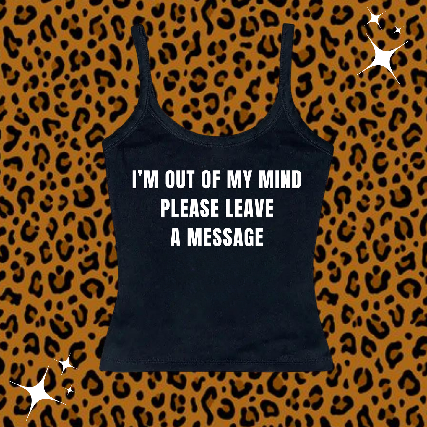 I'm Out Of My Mind Camisole Top Black Shirts & Tops PinkLimes Trending Streetwear
