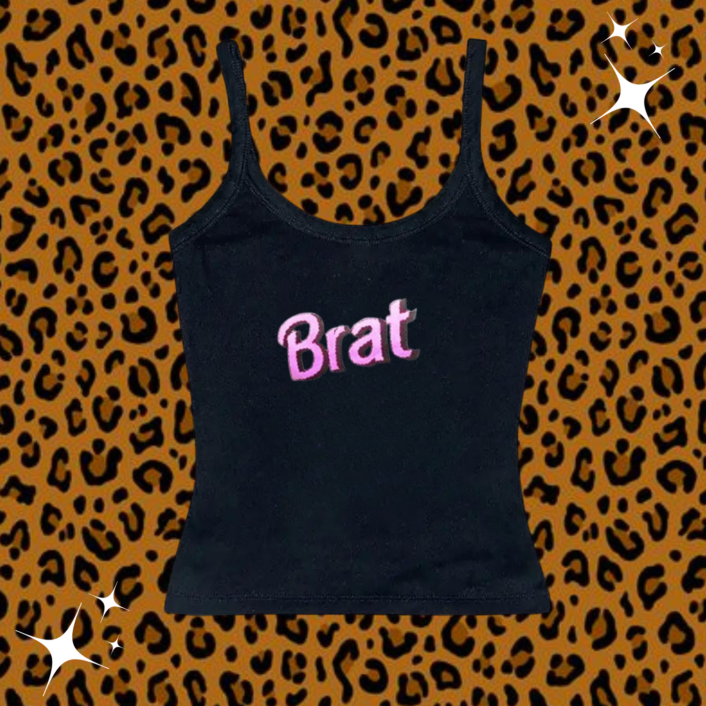 Brat Camisole Top Black Shirts & Tops PinkLimes Trending Streetwear