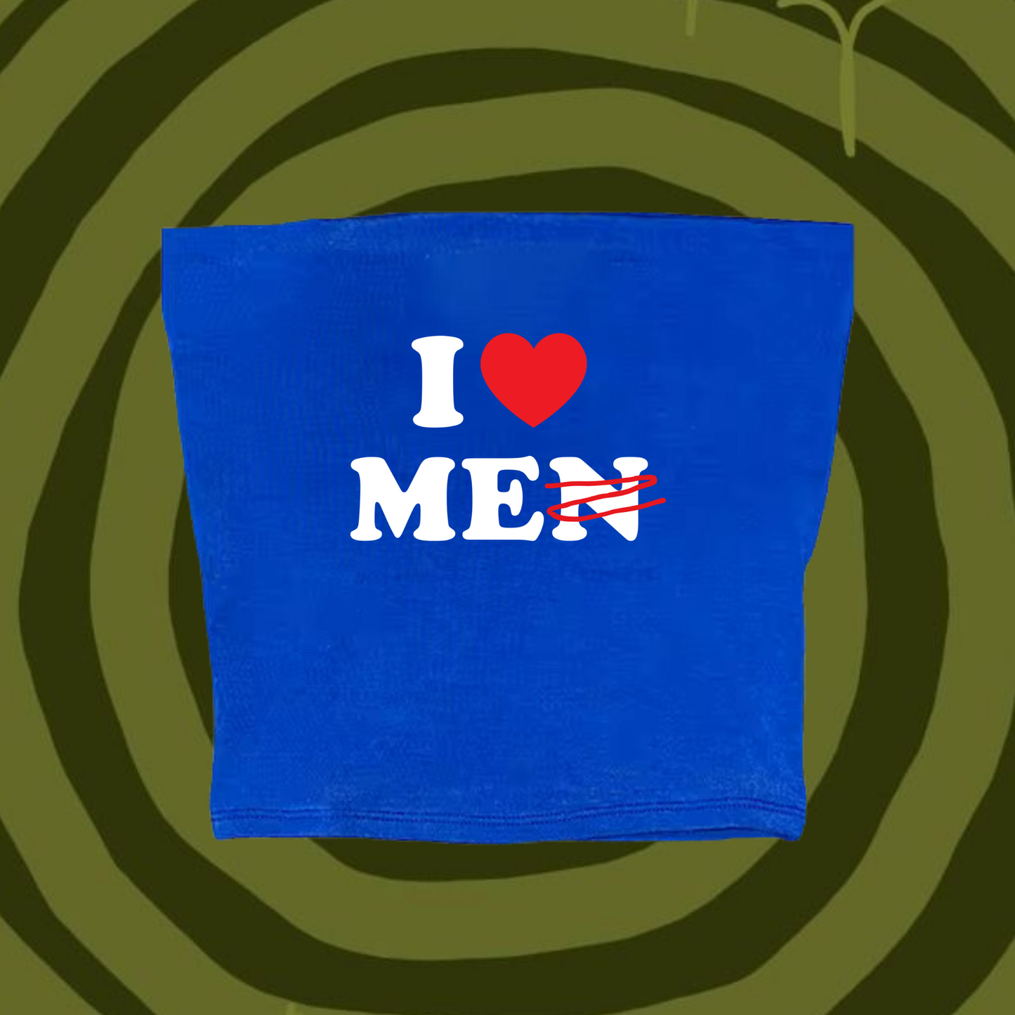 I Love Me Tube Top Light Blue Shirts & Tops PinkLimes Trending Streetwear