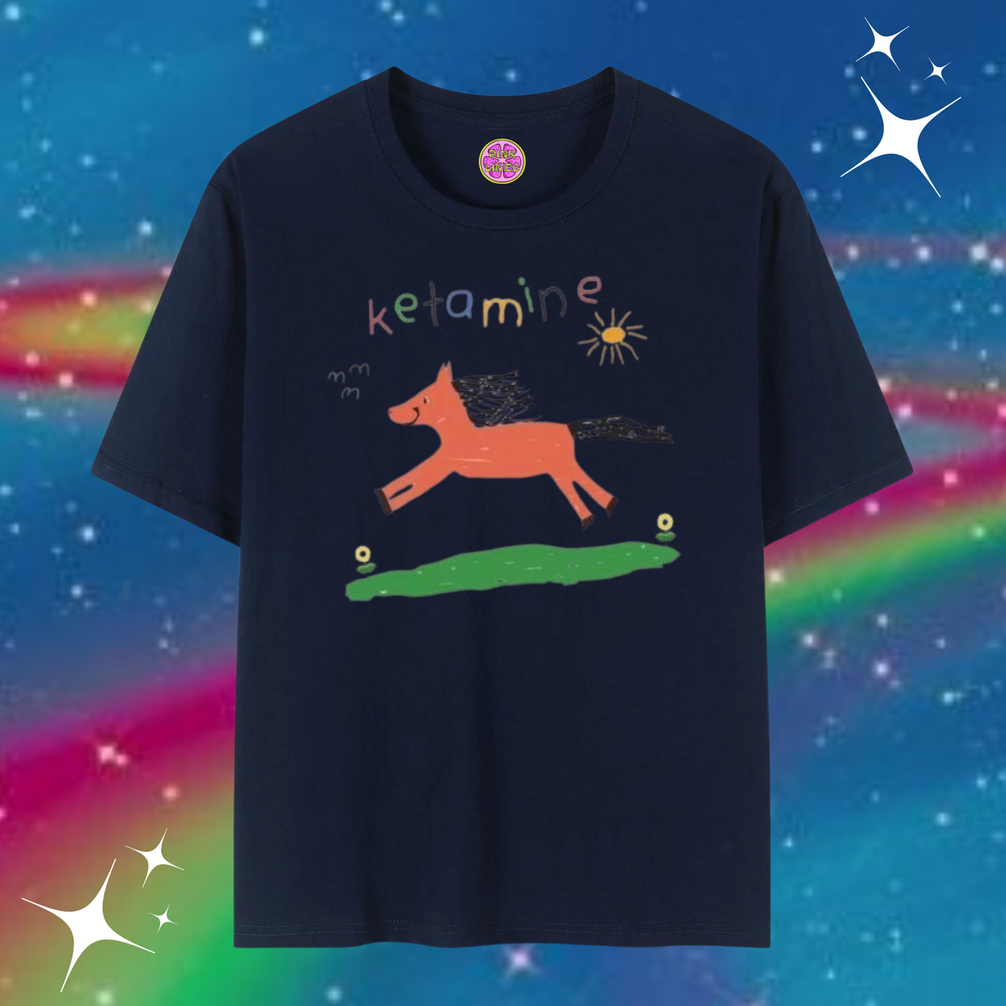 K*tamine Baggy Tee Navy Blue Shirts & Tops PinkLimes Trending Streetwear