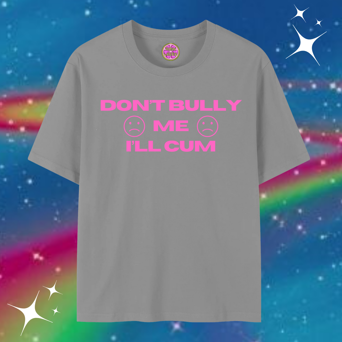 Don't Bully Me Baggy Tee Gray Shirts & Tops PinkLimes Trending Streetwear