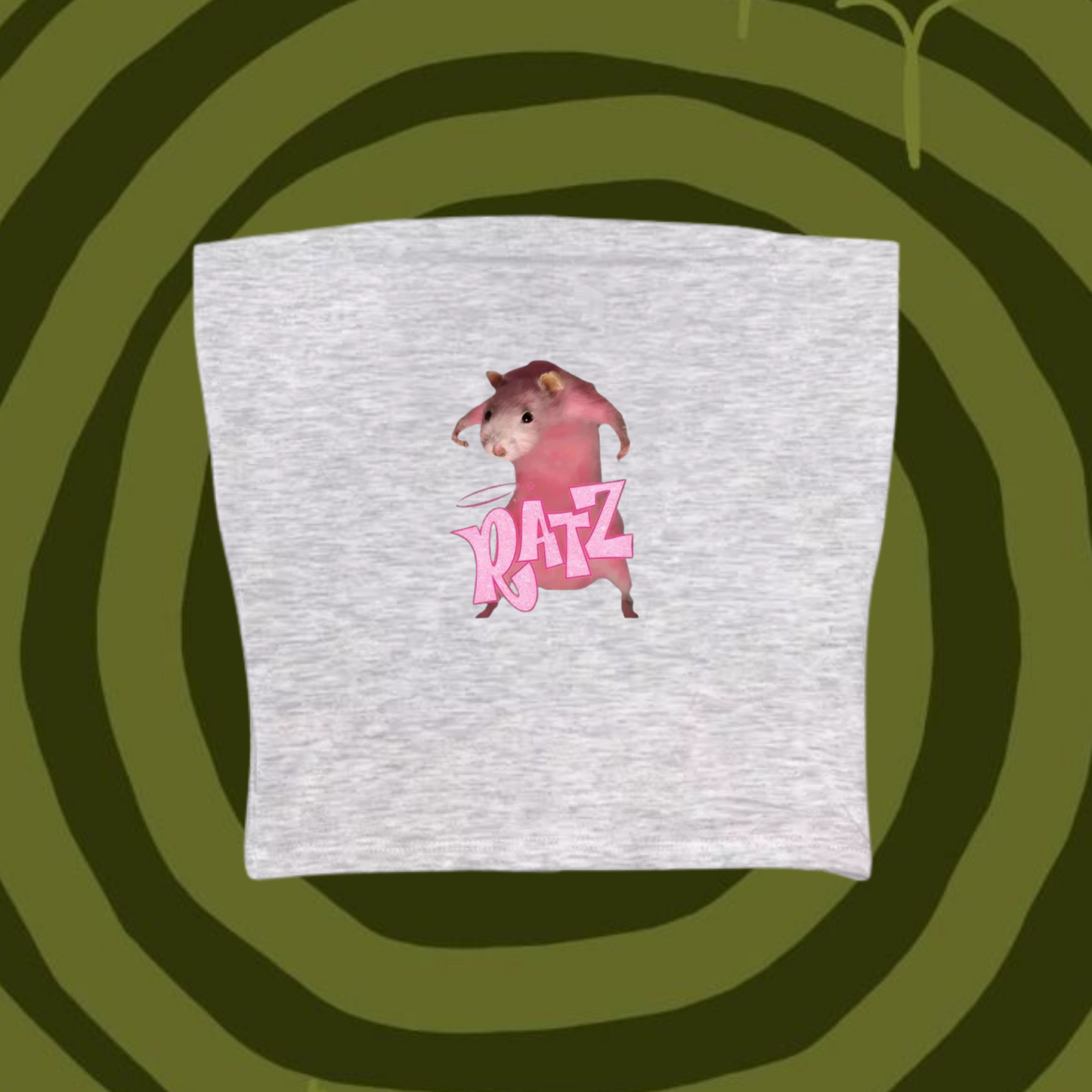 BRATZ Tube Top Gray Shirts & Tops PinkLimes Trending Streetwear
