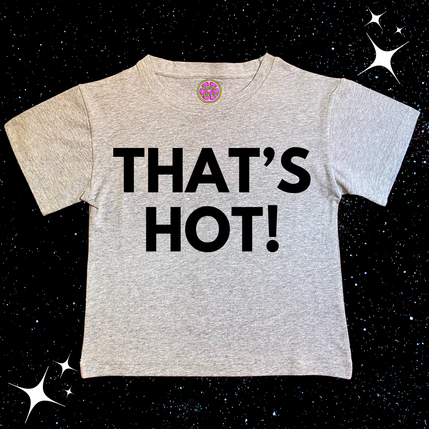 That's Hot Crop Tee Grey Shirts & Tops PinkLimes Trending Streetwear