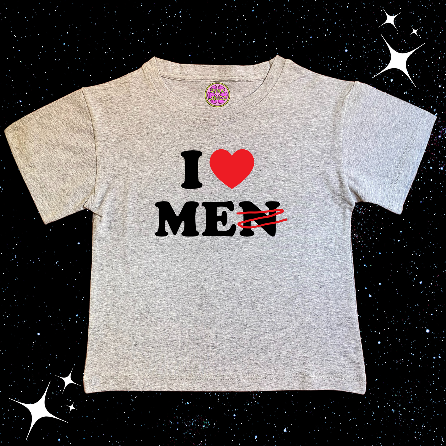 I Love Me Crop Tee Grey Shirts & Tops PinkLimes Trending Streetwear