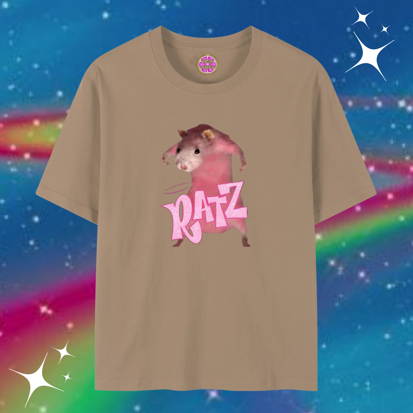 Ratz Baggy Tee Khaki Shirts & Tops PinkLimes Trending Streetwear