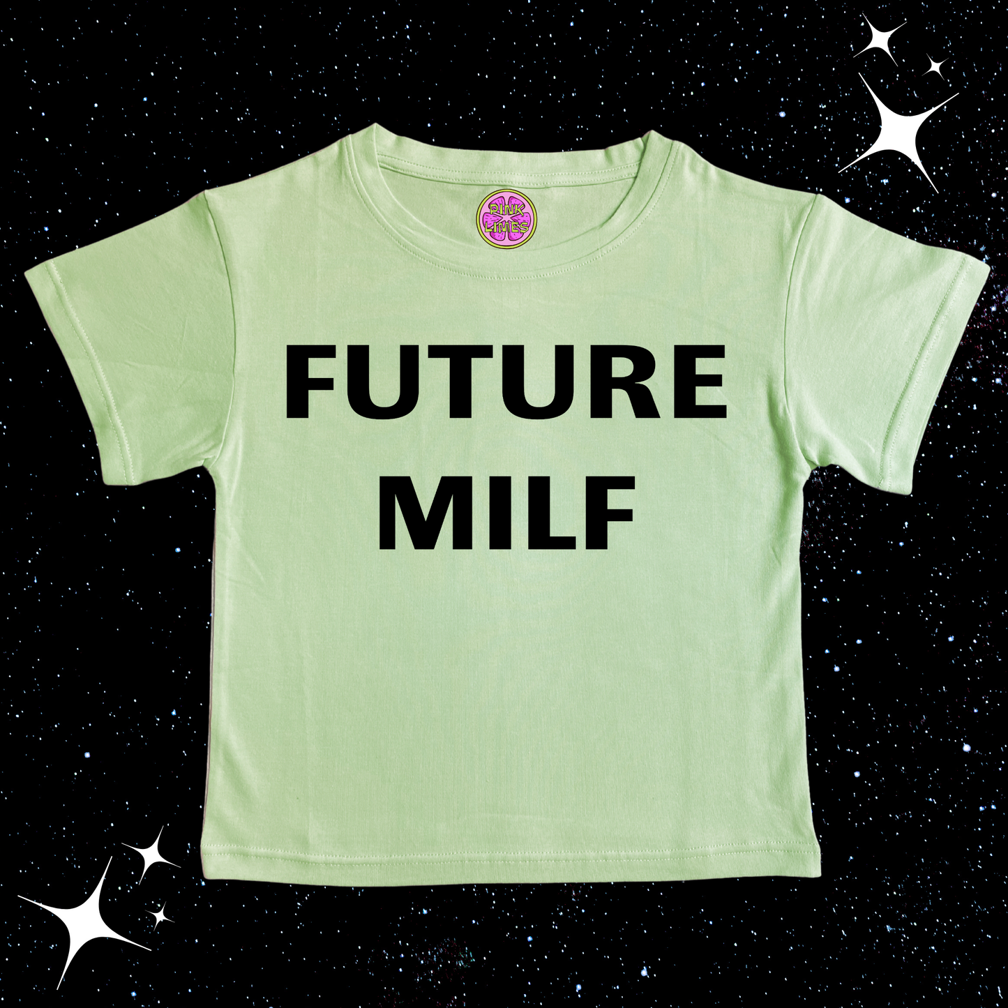 Future MILF Crop Tee Shirts & Tops PinkLimes Trending Streetwear