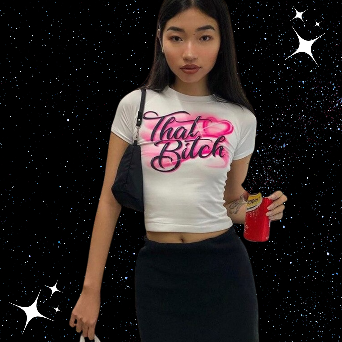 That B*tch Crop Tee Shirts & Tops PinkLimes Trending Streetwear
