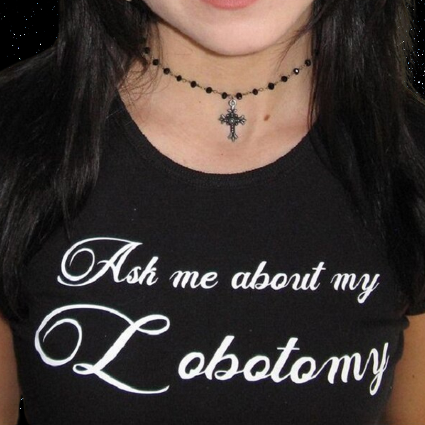 Ask Me About My Lobotomy Crop Tee PinkLimes Trending Streetwear