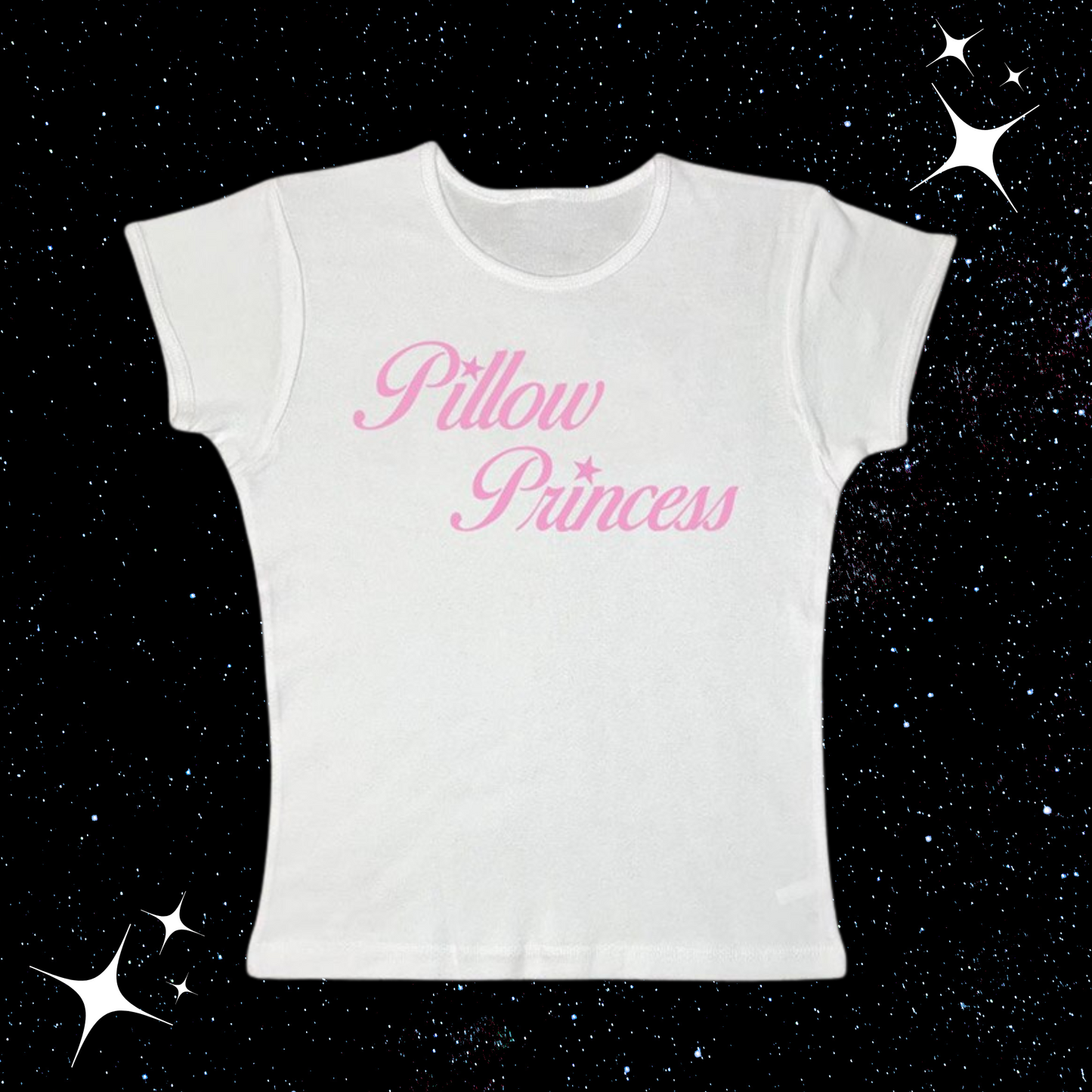 Pillow Princess Crop Tee White PinkLimes Trending Streetwear