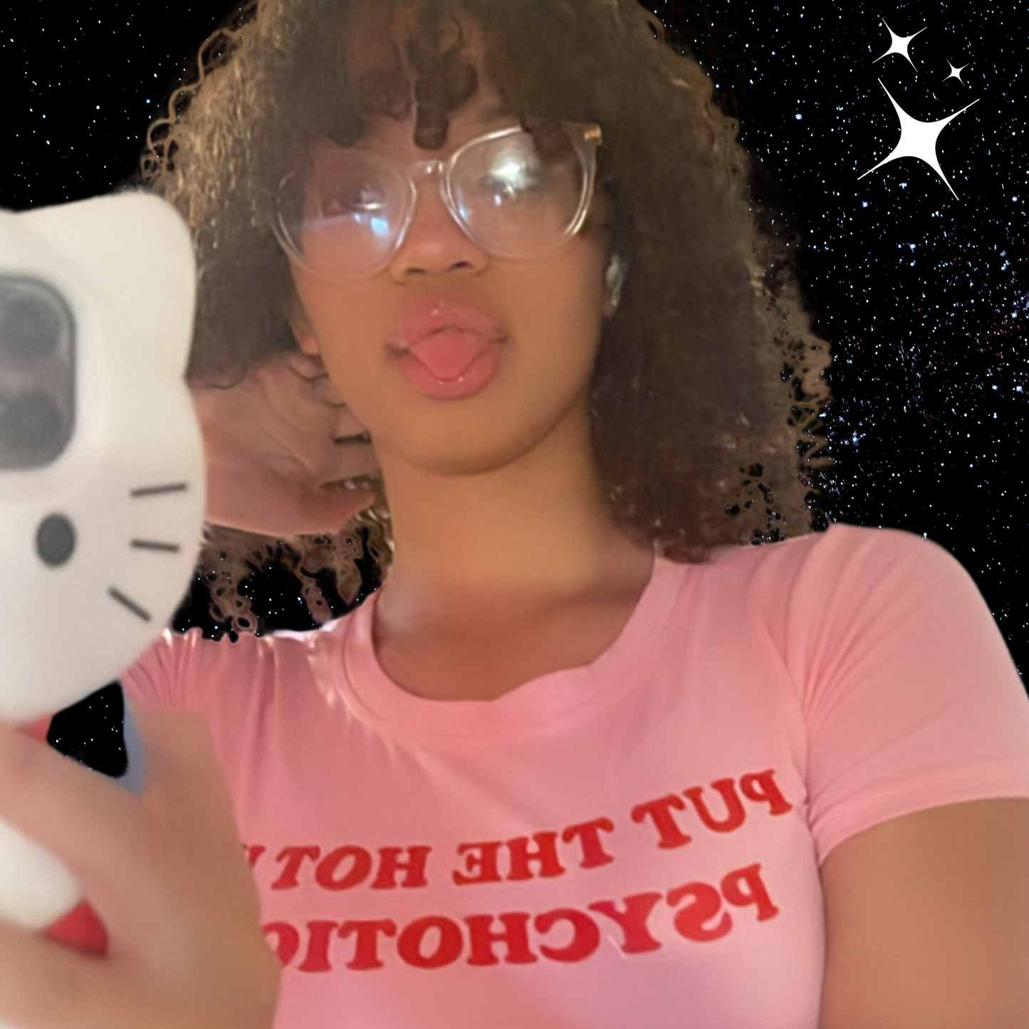 I Put The Hot In Psychotic Crop Tee PinkLimes Trending Streetwear