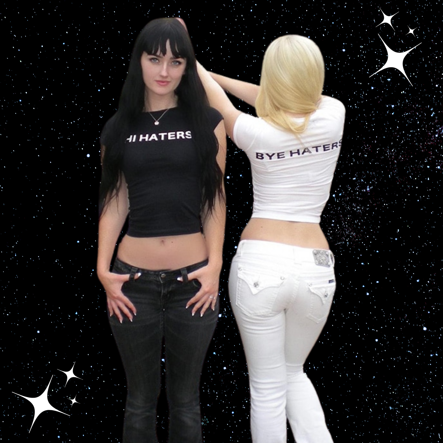 Hi Haters Bye Haters Crop Tee PinkLimes Trending Streetwear
