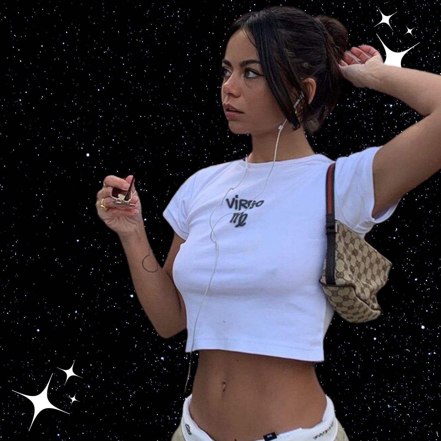 Virgo Crop Tee Shirts & Tops PinkLimes Trending Streetwear