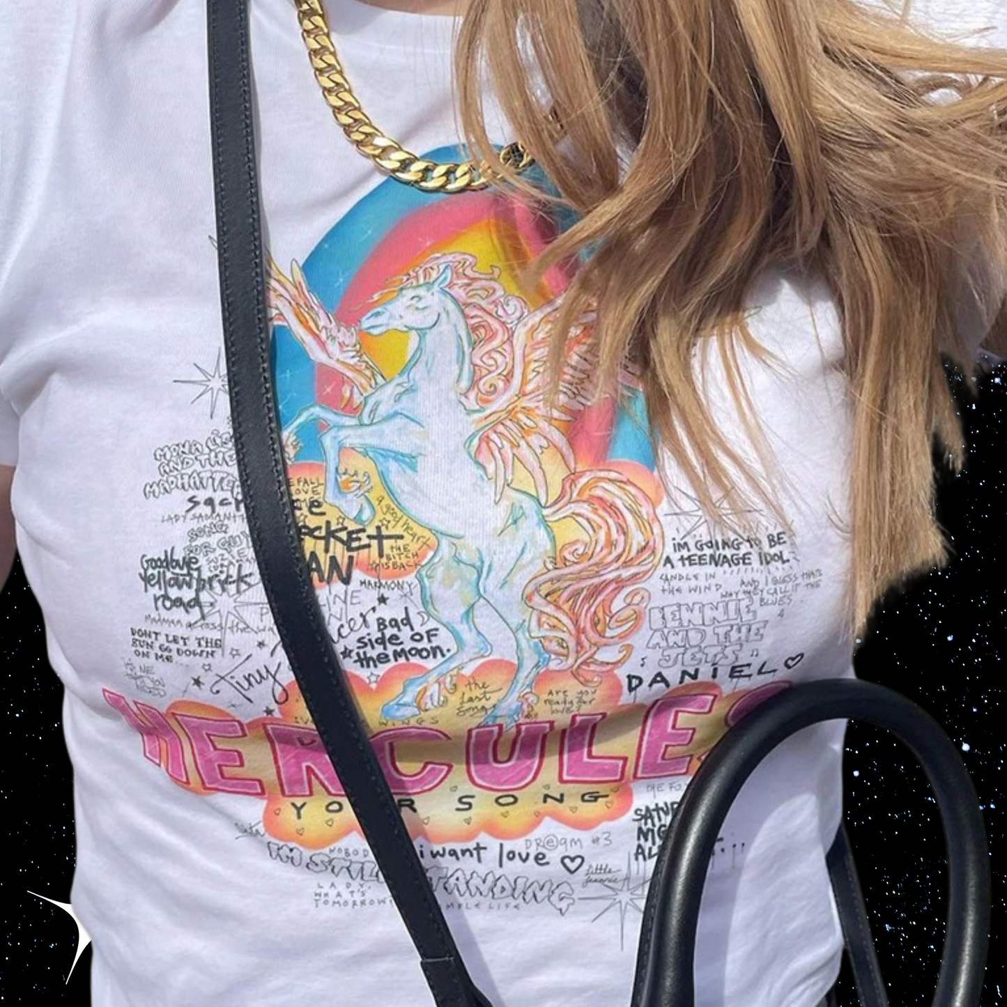 Mercules White Crop Tee Shirts & Tops PinkLimes Trending Streetwear