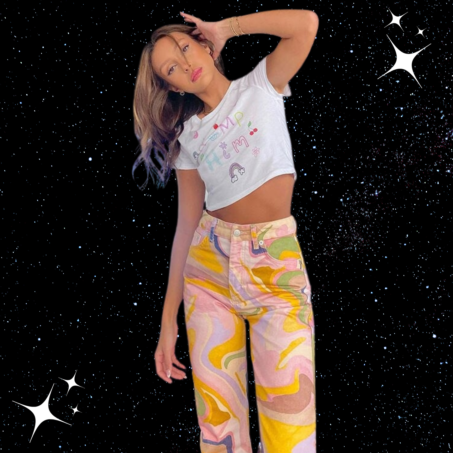 Dump Him Baby Crop Tee Shirts & Tops PinkLimes Trending Streetwear