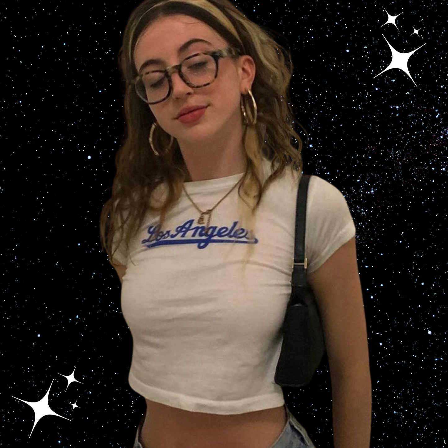 Los Angeles Crop Tee Shirts & Tops PinkLimes Trending Streetwear