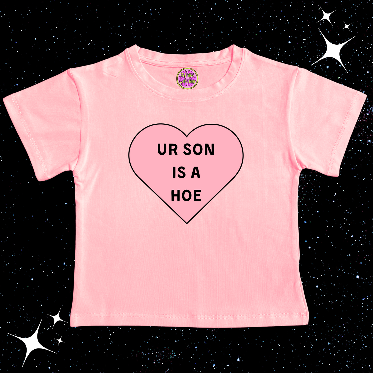 Ur Son Is A H*e Crop Tee Pink Shirts & Tops PinkLimes Trending Streetwear