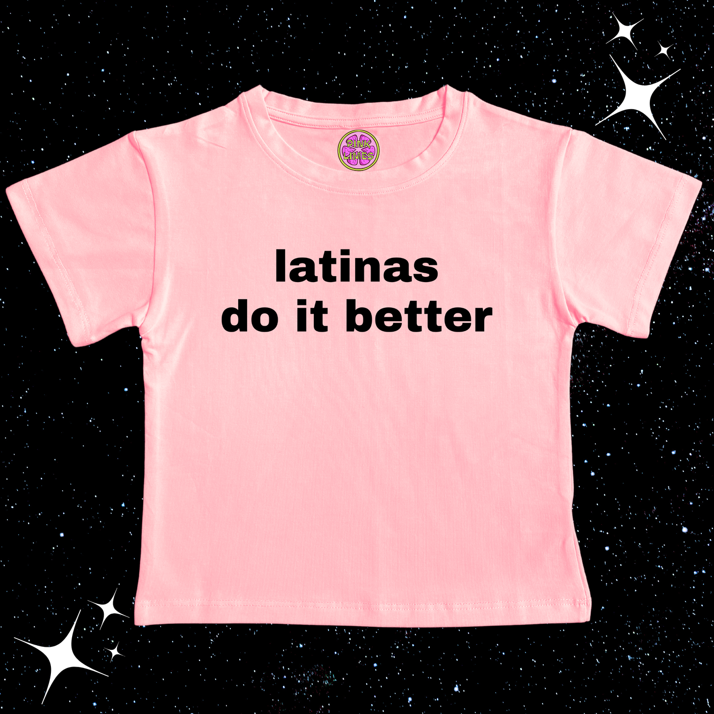 Latinas Do It Better Crop Tee Pink Shirts & Tops PinkLimes Trending Streetwear