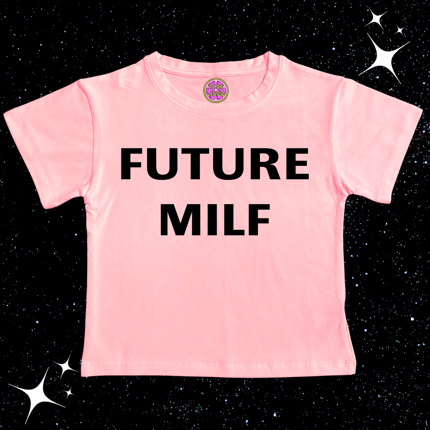 Future MILF Crop Tee Shirts & Tops PinkLimes Trending Streetwear