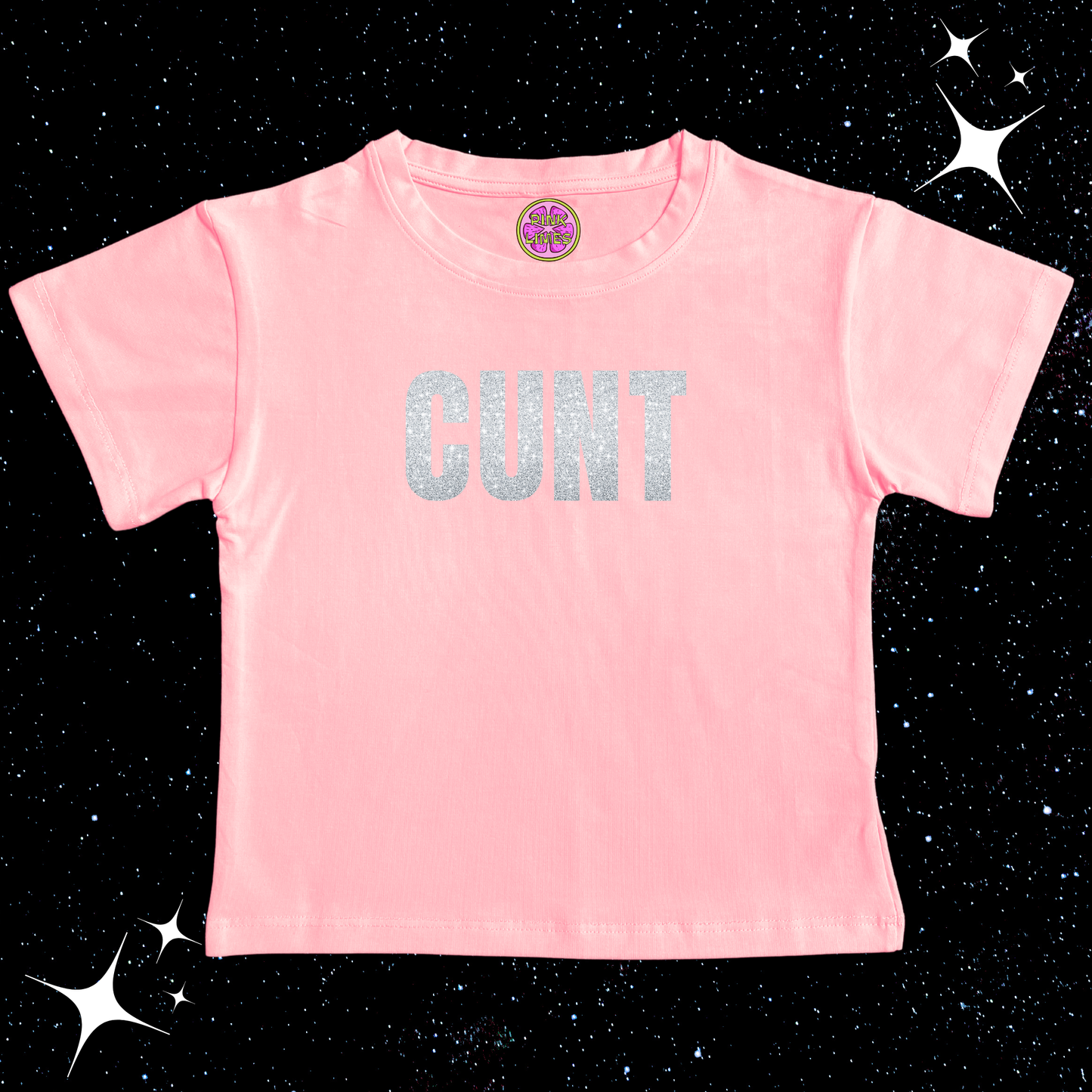 C*nt Crop Tee Pink Shirts & Tops PinkLimes Trending Streetwear