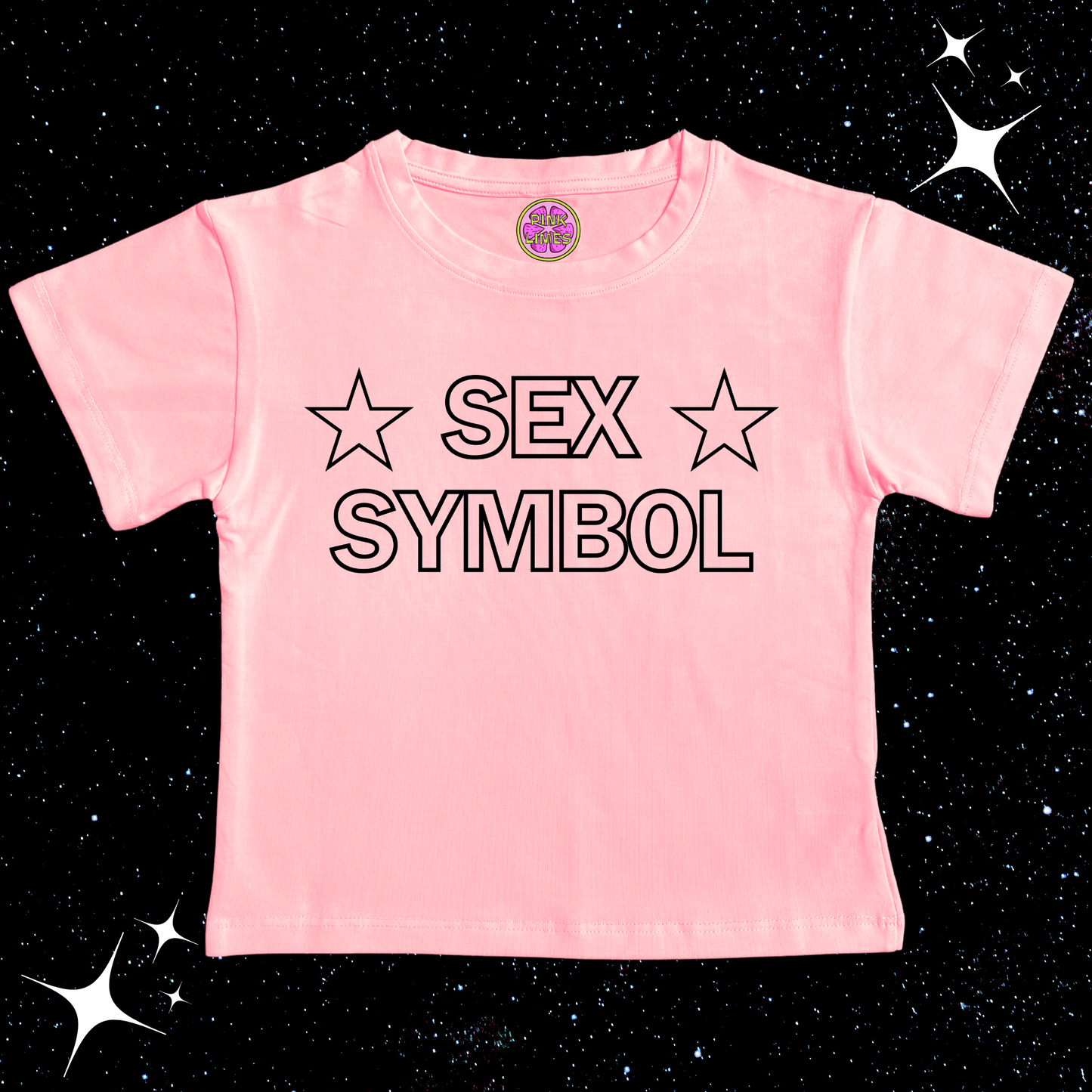S*x Symbol Crop Tee Pink Shirts & Tops PinkLimes Trending Streetwear