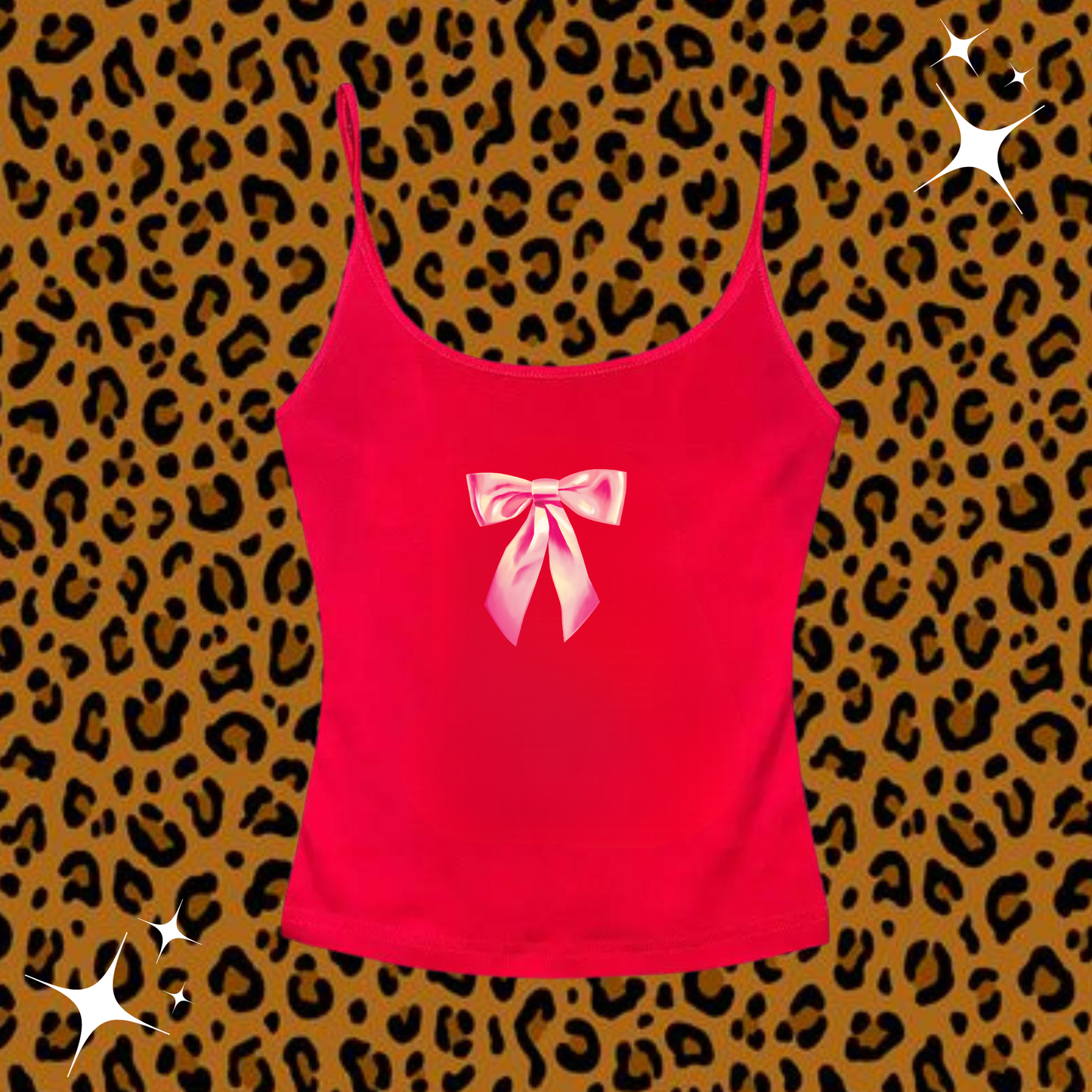 Pink Bow Camisole Top Red Shirts & Tops PinkLimes Trending Streetwear