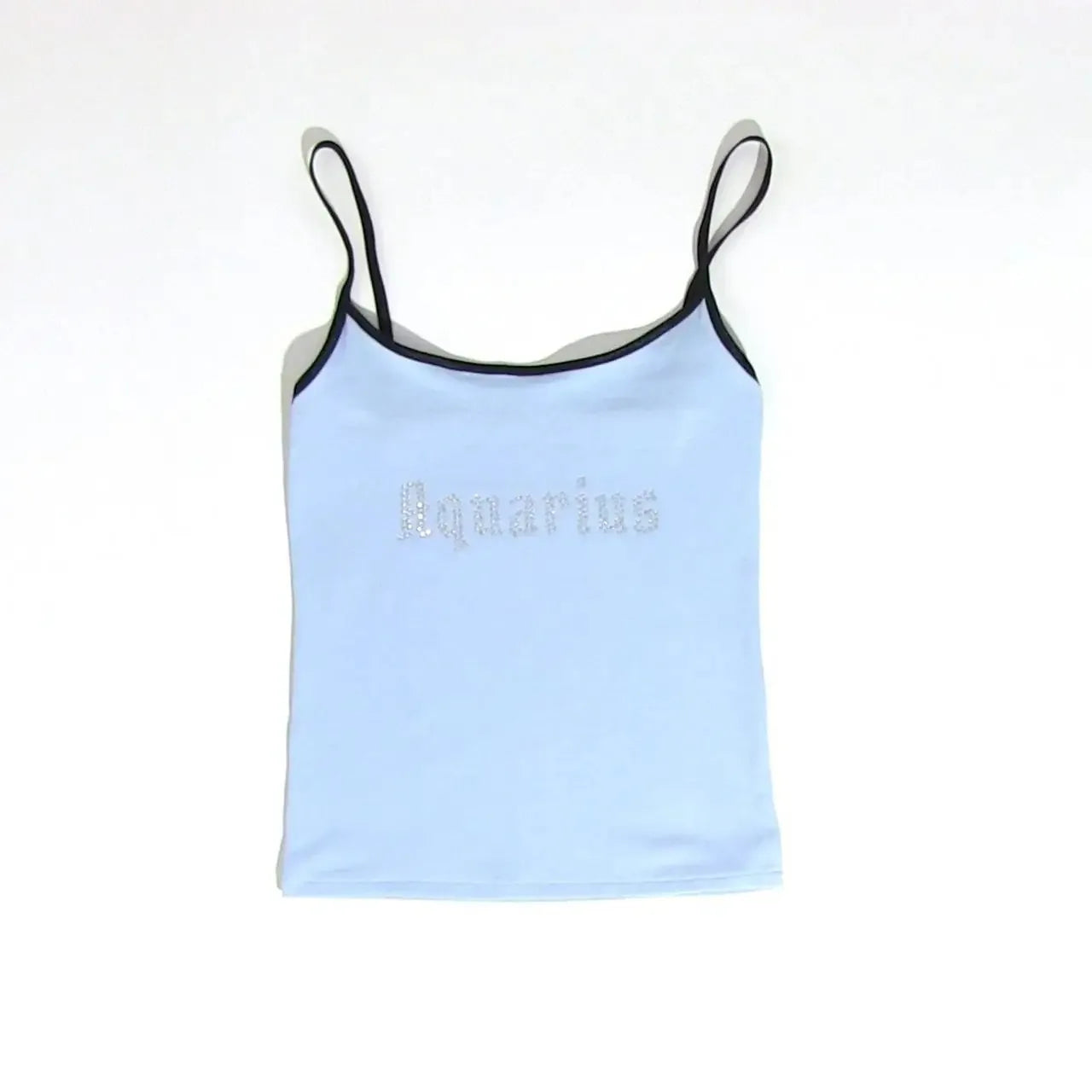 Star Sign Crop Camisole Top Baby Blue One Size Shirts & Tops PinkLimes Trending Streetwear